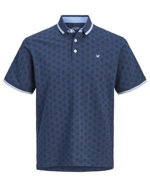 Jack & Jones Jprpaulos Play Aop Blu. Ss Polo - Blauw