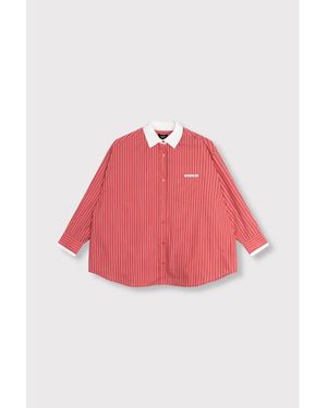 Alix The Label Oversized Striped Blouse - Roze