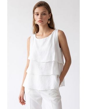MixRay Cotton Blouse - White
