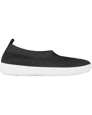 Fitflop Fit Flop Platte Pumps Van Uberknit Voor - Zwart