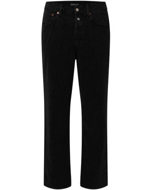 Replay 9Zero1 Denimjeans Met Rechte Pijpen - Zwart