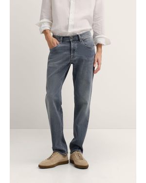 Bugatti Herren Jeans Van Italiaans Premium Denim - Blauw