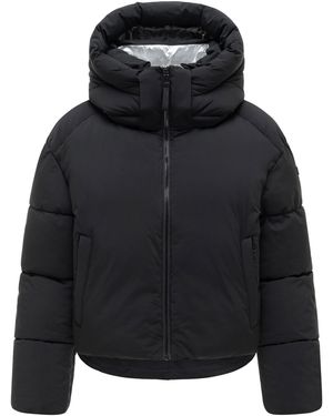 Marikoo Zilvaa Winterjas – Korte Pufferjas Met Afneembare Capuchon - Zwart