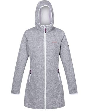 Regatta Ladies Bloomfield Marl Longline Fleece Jacket (Heather/ - Blue
