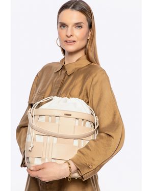 Wittchen Geweven Eco-Leren Tas - Naturel
