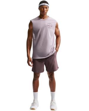 Nike Unlimited Dri-Fit-Short Met Relaxte Pasvorm (Tatoeage/Zwart) - Rood