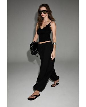 Grimelange Straight Leg Tailored Trousers - Grey