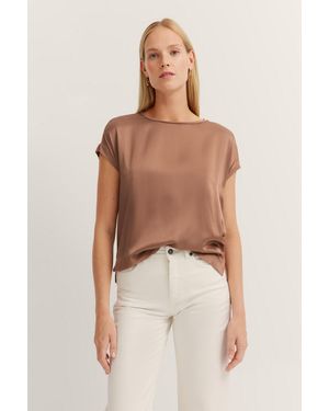 Bugatti Damen T-Shirt - Grijs