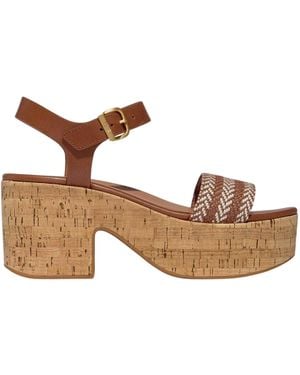 Fitflop Leren Platform Sandalen (Tan) - Bruin