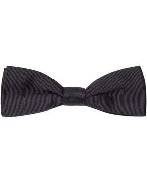 Dolce & Gabbana Zwarte Zijden Vlinderdas - Blauw
