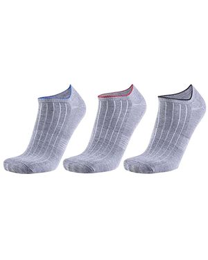 Replay Ultra Light Liner Sokken Voor Volwassenen (Set Van 3) (Grijze Melange) - Blauw