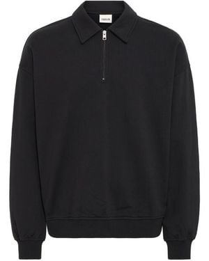 Solid Solid Casual Sweater - Zwart