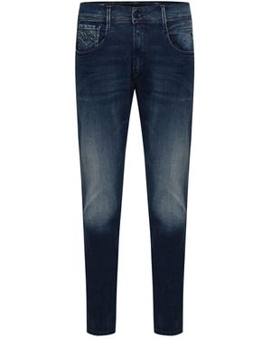Replay Slim-Fit Herenjeans Van Anbass Van Een Katoenmix - Blauw