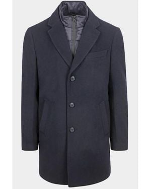 Suitable Wollen Jas Twill Coat Nk-5227Nsh/73968 - Blauw