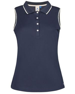 Luhta Kivisaari Polo Korte Mouw - Blauw