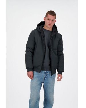Airforce Frm1165970 Hooded Reversible Gun Metal Jack - Zwart