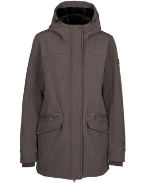 Trespass Ladies Anza Tp75 Soft Shell Jacket (Dark Marl) - Brown
