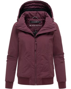 Marikoo Winter Bomberjack Mooni Met Fleecevoering - Paars