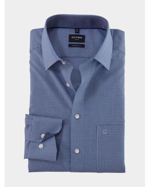 Olymp Business Hemd Lange Mouw 3390/64 Hemden 339064/19 - Blauw