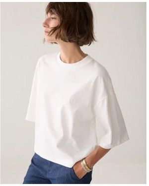 Summum 3S5332-30799 122 Tee Heavy Jersey Ivory - Wit