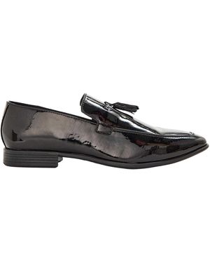 Lambretta Formele Herenloafers Van Leer Met Kwastjes - Zwart
