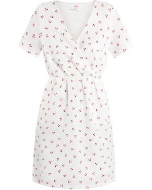 Mo My Jurk Met Bloemenprint Esha - Wit