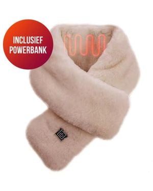 Casa di Elturo Usb Verwarmde Sjaal Inclusief Powerbank - Roze