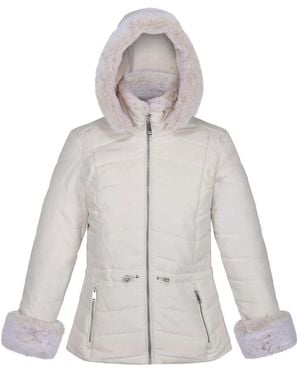 Regatta Ladies Willabella Faux Fur Trim Jacket (Light Vanilla) - Grey