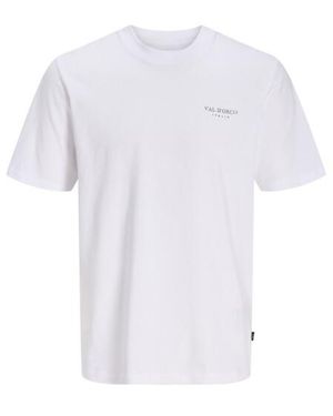 Jack & Jones Jprblajames Grafic Ss Tee Styd Ss26 Off - Wit