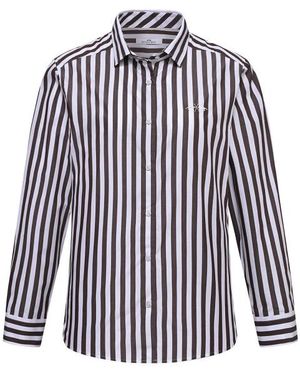 HV Polo Blouse Lange Mouw 04041058 Georgia - Blauw