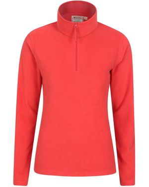 Mountain Warehouse Camber Ii Fleece Top (Actief) - Rood