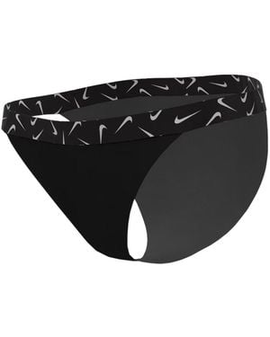 Nike Bikinibroekjes Met Logo Voor - Zwart