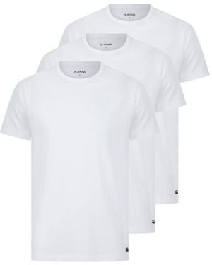G-Star Ondershirt Bamboe Cove T-Shirt Ronde Hals 3-Pack Effen - Wit