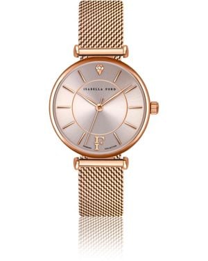Isabella Ford Roségouden Horloges - Roze