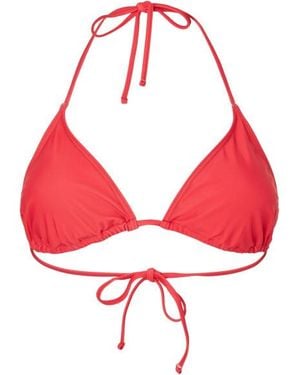 Pieces Triangel Bikinitop Pcbaomi Effen - Rood