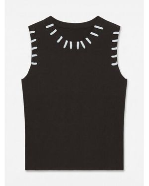 Vero Moda Vmlea Sl Knit Top Knt Exp - Zwart
