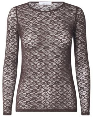 Sisters Point Blouse Lange Mouw 19551 Gimas-Ls - Bruin
