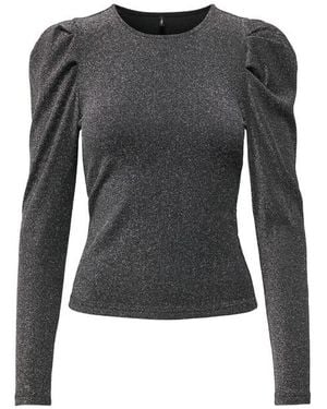 ONLY Top Lange Mouw 15278055 Rich - Grijs