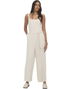 ONLY Onlsiesta Linen Bl Belt Jumpsuit Pnt Moonbeam - Naturel