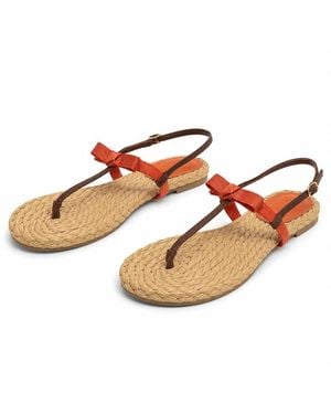 Montevita Platte Sandaal Voor - Oranje