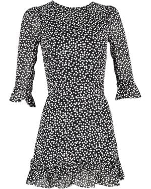 Reformation Doutzen Mini-Jurk Met Stippen - Zwart