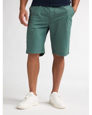 Petrol Industries Twill Chino Short Drift - Groen