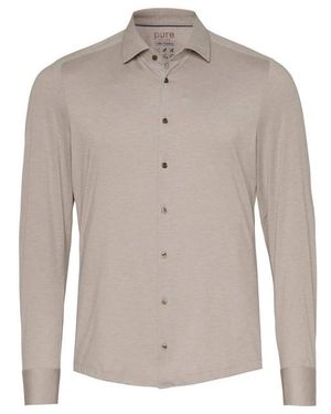 Pure Overhemd Lange Mouw 67-21120 - Grijs