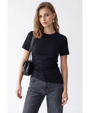 MixRay Cotton Blouse - Black