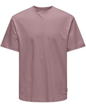 Only & Sons T-Shirt - Paars