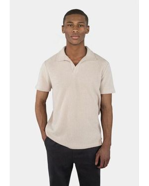 Ciszere Nelson Knitted Polo Oyster 20031 - Naturel