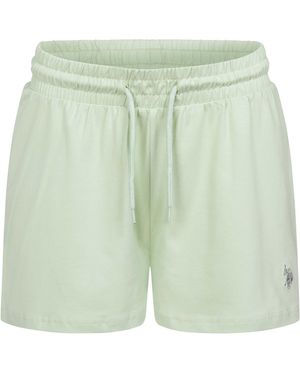 U.S. POLO ASSN. Sweatshorts Van Katoen Met Stretch - Groen