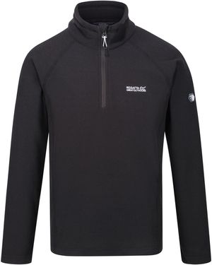 Regatta Great Outdoors Kenger Half Zip Honeycomb Fleece (Ash) - Blue