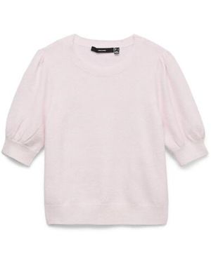 Vero Moda Vmdoffy 24 O-Neck Pullover Ga Noos Licht - Roze
