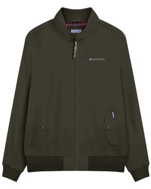 Lambretta Bomberjack Voor Met Geborduurd Logo, Waterafstotend - Groen